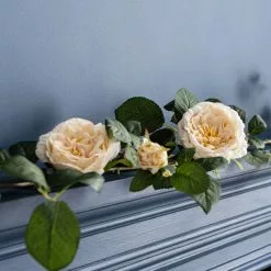 Dunelm Peony Cream Garland -clocks Sales Store 30730230 alt03