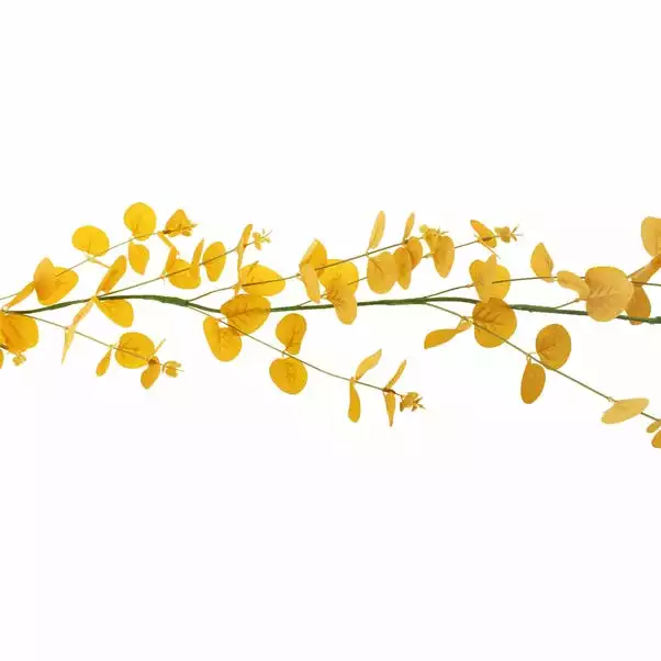 Dunelm Eucalyptus Ochre Garland 4 Dunelm Eucalyptus Ochre Garland - Image 4
