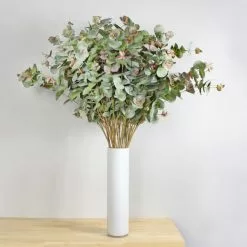 Dunelm Premium Green And Pink Eucalyptus