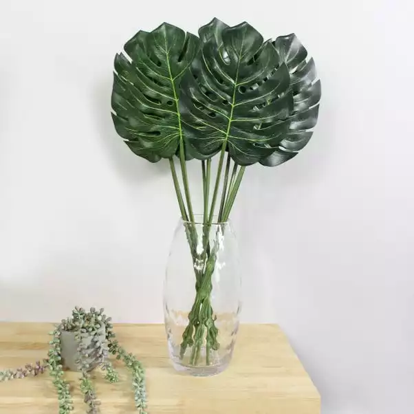 Dunelm Monstera Green Leaf Stem 1 Dunelm Monstera Green Leaf Stem