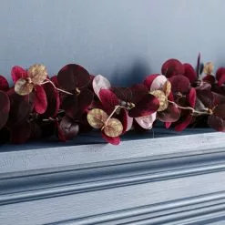 Dunelm Autumn Purple Eucalyptus Garland 160cm -clocks Sales Store 30731491 alt02