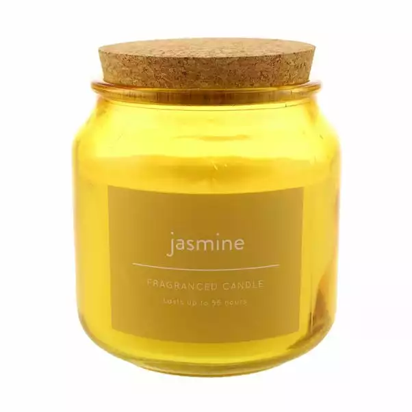 Dunelm Jasmine Jar Candle With Cork Lid 3 Dunelm Jasmine Jar Candle With Cork Lid - Image 3