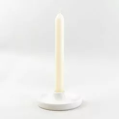 Dunelm 3cm Satin White Ceramic Candle Holder 5 Dunelm 3cm Satin White Ceramic Candle Holder -clocks Sales Store 30732440 alt02