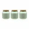 Dunelm Pack Of 3 Seagrass Jar Candles With Cork Lid