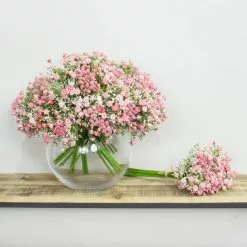 Dunelm Bundle Of 6 Artificial Gypsophilia Pink