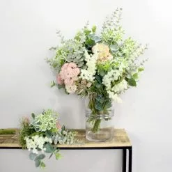 Dunelm Bundle Of 6 Artificial Mimosa Achillea Cream