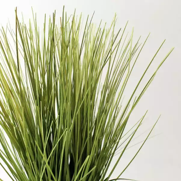 Dunelm Artificial Grass In Grey Zig Zag Pot 2 Dunelm Artificial Grass In Grey Zig Zag Pot - Image 2