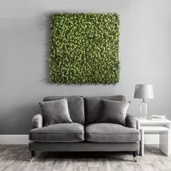 Dunelm Pack Of 6 Artificial Eucalyptus And Sedum Wall Panels