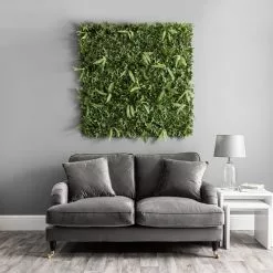 Dunelm Pack Of 6 Artificial Ivy And Fern Wall Panels