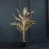 Scottish Everlastings Artificial Gold Palm Tree 120cm