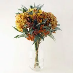 Dunelm Florals Forever Autumn Hydrangea And Eucalyptus Bouquet