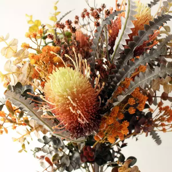 Dunelm Florals Forever Autumn Protea And Gypsophila Bouquet 2 Dunelm Florals Forever Autumn Protea And Gypsophila Bouquet - Image 2