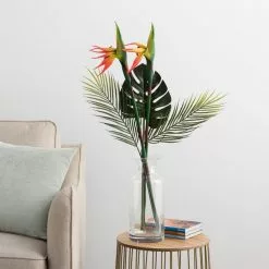 Dunelm Bird Of Paradise And Palm Letterbox Bouquet