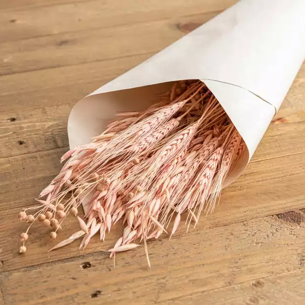 Dunelm Pink Dried Bouquet 2 Dunelm Pink Dried Bouquet - Image 2