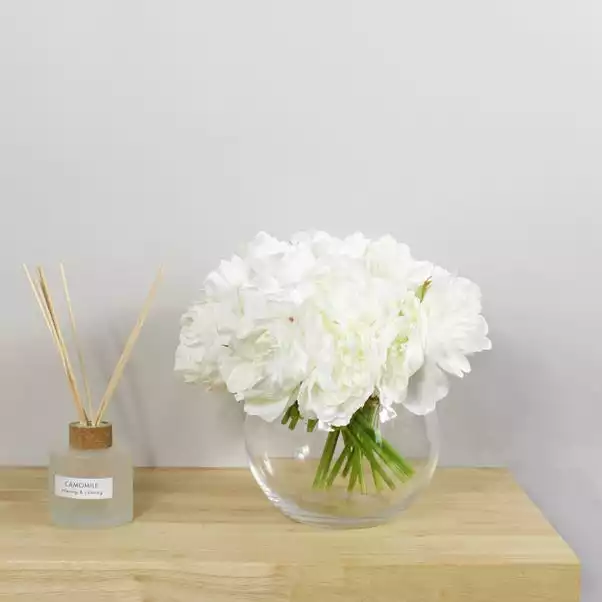 Dunelm Peony White Bundle 28cm 1 Dunelm Peony White Bundle 28cm
