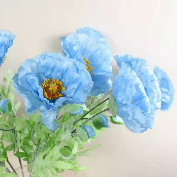 Dunelm Icelandic Blue Poppy Belle 70cm 2 Dunelm Icelandic Blue Poppy Belle 70cm - Image 2