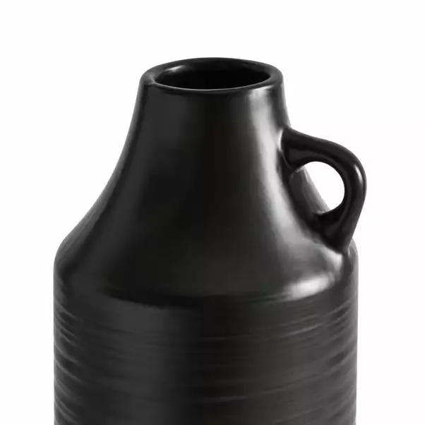 Dunelm Ceramic Black Vase 40cm 3 Dunelm Ceramic Black Vase 40cm - Image 3