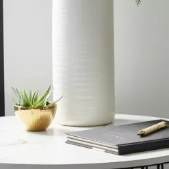 Dunelm Ceramic White Vase 40cm -clocks Sales Store 30751226 alt02