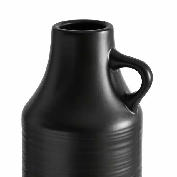 Dunelm Ceramic Black Vase 60cm 3 Dunelm Ceramic Black Vase 60cm - Image 3