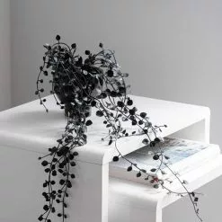 Dunelm Artificial Trailing Black Plant In Footed Pot -clocks Sales Store 30752423 alt02