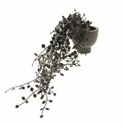 Dunelm Artificial Trailing Black Plant In Footed Pot -clocks Sales Store 30752423 alt03