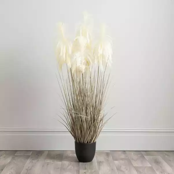 Dunelm Artificial Cream Pampas In Pot 120cm 4 Dunelm Artificial Cream Pampas In Pot 120cm - Image 4