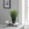Dunelm Artificial Grass In Black Pot 30cm