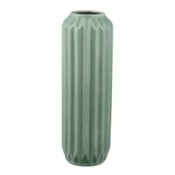 Dunelm Fluted Vase 25cm Sage -clocks Sales Store 30753309 alt03
