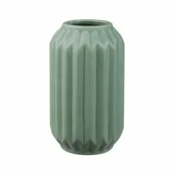 Dunelm Fluted Vase 14cm Sage -clocks Sales Store 30753310 alt03