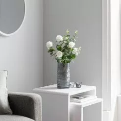 Dunelm Florals Forever Roses And Eucalyptus Bouquet