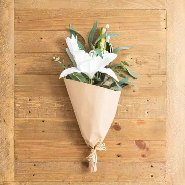 Dunelm Florals Forever Lily And Eucalyptus Bouquet 2 Dunelm Florals Forever Lily And Eucalyptus Bouquet - Image 2