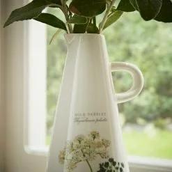 Natural History Museum Milk Parsley Ceramic Tall Vase 25cm -clocks Sales Store 30757822 alt03