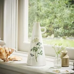 Natural History Museum Milk Parsley Ceramic Tall Vase 25cm -clocks Sales Store 30757822 alt04