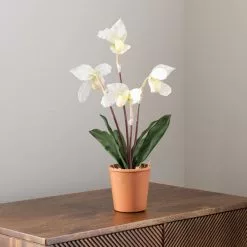 Dunelm Real Touch Cream Slipper Orchid 50cm -clocks Sales Store 30757832 alt03