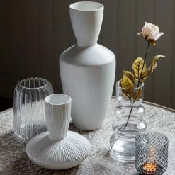 Cedar & Sage Nina White Vase