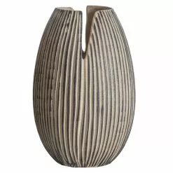 Cedar & Sage Large Stripe Vase 6 Cedar & Sage Large Stripe Vase -clocks Sales Store 30763063 alt03