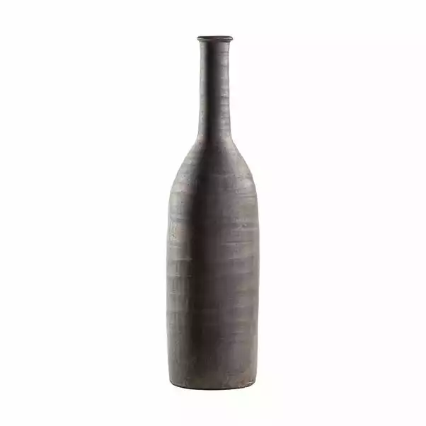 Cedar & Sage Taya Matt Black Bottle Vase 2 Cedar & Sage Taya Matt Black Bottle Vase - Image 2
