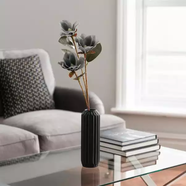 Dunelm Artificial Magnolia Spray Charcoal 63cm 1 Dunelm Artificial Magnolia Spray Charcoal 63cm