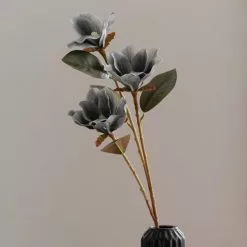 Dunelm Artificial Magnolia Spray Charcoal 63cm 9 Dunelm Artificial Magnolia Spray Charcoal 63cm -clocks Sales Store 30764934 alt03