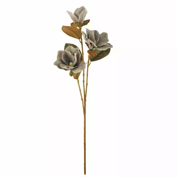 Dunelm Artificial Magnolia Spray Charcoal 63cm 6 Dunelm Artificial Magnolia Spray Charcoal 63cm - Image 6
