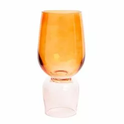 Elements Sculpt Two Tone Orange Glass Vase 32cm -clocks Sales Store 30765680 alt03