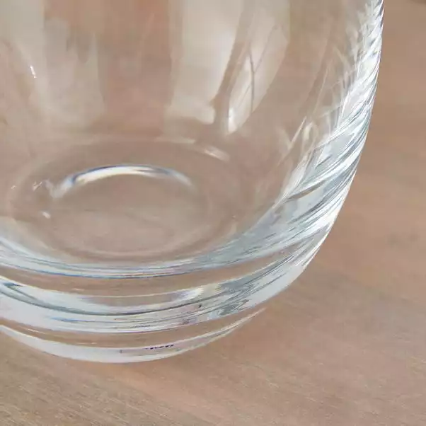 Dunelm Clear Glass Tapered Bullet Vase 3 Dunelm Clear Glass Tapered Bullet Vase - Image 3