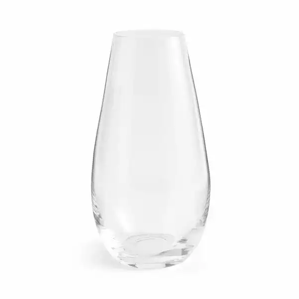 Dunelm Clear Glass Tapered Bullet Vase 4 Dunelm Clear Glass Tapered Bullet Vase - Image 4