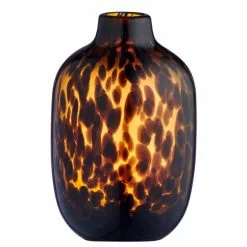Dunelm Luxe Travel Tortoiseshell Glass Vase 26cm 5 Dunelm Luxe Travel Tortoiseshell Glass Vase 26cm -clocks Sales Store 30765970 alt02