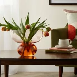 Dunelm Elements Sculpted Two Tone Vase 20cm