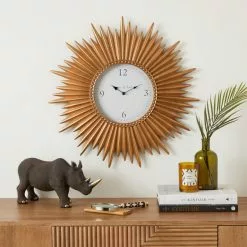 clocks Sales Store 4 Dunelm Luxe Traveller Starburst Clock 60cm