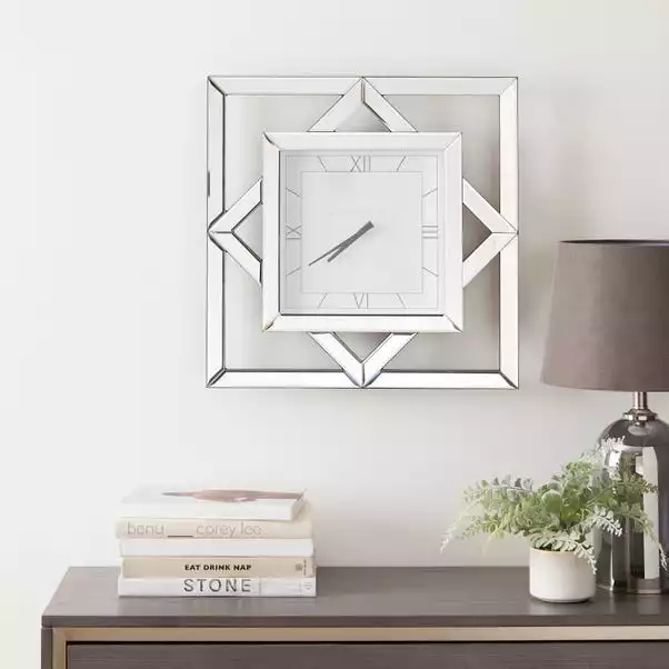 Dunelm Luxe Geo Clock 50cm 1 Dunelm Luxe Geo Clock 50cm