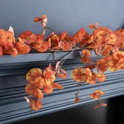Dunelm Artificial Orange Eucalyptus Garland 160cm -clocks Sales Store 30768450 alt02