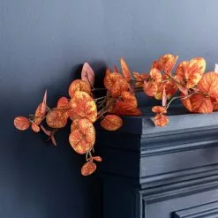 Dunelm Artificial Orange Eucalyptus Garland 160cm -clocks Sales Store 30768450 alt03