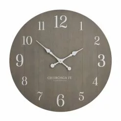 Churchgate Distressed Wooden 80cm Clock Grey -clocks Sales Store 30769196 alt02